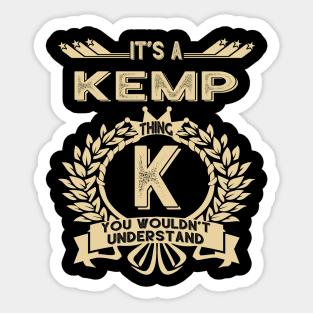 Kemp Sticker